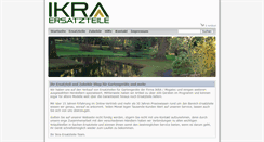 Desktop Screenshot of ikra-ersatzteile.de